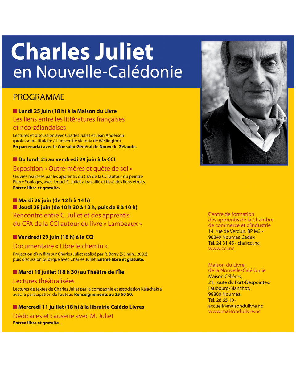 Charles Juliet en Nouvelle-Calédonie